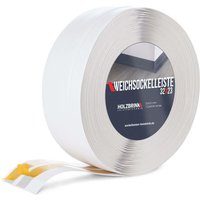 HOLZBRINK Weichsockelleiste selbstklebend WEISS Knickleiste, 32x23mm, 5 Meter - Weiß von HOLZBRINK