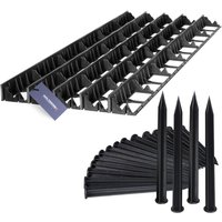 Rasenkante Wurzelsperre pvc Leiste inkl. 30 Anker, Höhe: 58mm, Länge: 10m, HRK01B-58 - Holzbrink Rasenkante Wurzelsperre pvc Leiste inkl. 30 Anker, Höhe: 58mm, Länge: 10m, HRK01B-58 - Holzbrink von HOLZBRINK