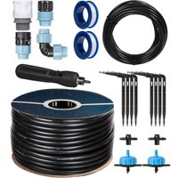 Holzbrink - Start Set Gewächshaus Bewässerung Bewässerungssystem inkl. 10 m ldpe Verlegerohr 20 mm, 2x Tropfer 8l/h, HTB-09-B-10 von HOLZBRINK