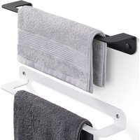 Lamo Handtuchhalter Bad Wandmontage, Handtuchstange Grau, Single 45x8x5 cm, 1 Stück, HLW-450-7016 von HOLZBRINK