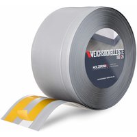 Holzbrink - Weichsockelleiste selbstklebend pvc 100x25mm, 5 m Wandleiste selbstklebend für Küche, Garage, Flur Wandabschlussleiste pvc Farbe: Grau von HOLZBRINK