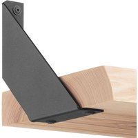 Regalträger Metall Regalhalter für Wandregal, Regalwinkel schwarz 150x150x30 mm, 6 Stück, HLR-V-150-9005 - Holzbrink von HOLZBRINK