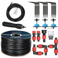 Start Set Gewächshaus Bewässerung Bewässerungssystem inkl. 20 m ldpe Verlegerohr 16 mm, 3x Tropfer 8l/h, HTB-10-B-20 - Holzbrink von HOLZBRINK