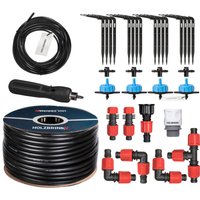 Start Set Gewächshaus Bewässerung Bewässerungssystem inkl. 30 m ldpe Verlegerohr 16 mm, 4x Tropfer 8l/h, HTB-10-B-30 - Holzbrink von HOLZBRINK
