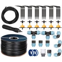 Start Set Gewächshaus Bewässerung Bewässerungssystem inkl. 50 m ldpe Verlegerohr 20 mm, 6x Tropfer 2l/h, HTB-09-G-50 - Holzbrink von HOLZBRINK
