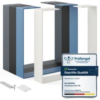 Holzbrink - Tischbeine Metall Grauweiß 1 Stück Tischkufen/Tischgestell für Couchtisch, Esstisch, Schreibtisch, Sitzbank Möbelfüße size: 40x43cm Holzbrink - Tischbeine Metall Grauweiß 1 Stück Tischkufen/Tischgestell für Couchtisch, Esstisch, Schreibtisch, Sitzbank Möbelfüße size: 40x43cm von HOLZBRINK