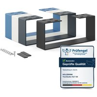 Holzbrink - Tischbeine Metall Schwarz 1 Stück Tischkufen/Tischgestell für Couchtisch, Esstisch, Schreibtisch, Sitzbank Möbelfüße size: 37x15cm von HOLZBRINK