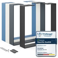 Holzbrink - Tischbeine Metall Schwarz 1 Stück Tischkufen/Tischgestell für Couchtisch, Esstisch, Schreibtisch, Sitzbank Möbelfüße size: 40x43cm von HOLZBRINK