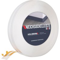 Holzbrink - Weichsockelleiste selbstklebend pvc Weiß 18x18mm, 20 m Küchenabschlussleiste Arbeitsplatte, Fensterleiste selbstklebend Fensterabdichtung von HOLZBRINK