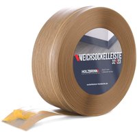 Holzbrink - Weichsockelleiste selbstklebend pvc 32x23mm, 15 m Küchenleiste Arbeitsplatte Abschlussleiste selbstklebend für Badezimmer Farbe: Eiche von HOLZBRINK