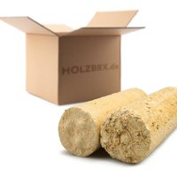 Holzbrx - Nadelholzbriketts rund, ohne Loch 30kg Paket / Briketts für Kamin und Kaminofen, Holzbriketts Nadelholz von HOLZBRX