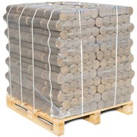 Premium Hartholzbriketts rund 960kg Palette / Briketts für Kamin und Kaminofen, Holzbriketts Hartholz von HOLZBRX