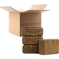 Holzbrx - ruf Rindenbriketts 30kg Paket / gluthalter / Nachtbriketts / Kohleersatz / Holzbriketts von HOLZBRX