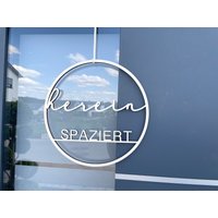 Türkranz Herein Spaziert, Türschild, Eingangsbereich; Türkranz Herein Spaziert, Türschild, Eingangsbereich; von HOLZKINO