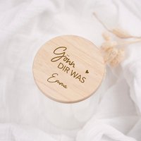 Vorratsglas "Gönn Dir Was" I Holzdeckel Eiche Und Glas Geschenkidee Für Groß Klein Mit Personalisierung Vorratsglas "Gönn Dir Was" I Holzdeckel Eiche Und Glas Geschenkidee Für Groß Klein Mit Personalisierung von HOLZKINO