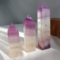 Fluorit Obelisk Variation von HOLZKRISTALL