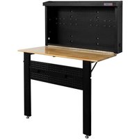 HOLZMANN-MASCHINEN Klappbare Werkbank »WB120FOLD«, für Wandmontage, klappbar, schwarz von HOLZMANN-MASCHINEN