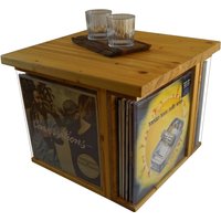 Couch-Tisch Zur Schallplattenaufbewahrung | Mit Klappe von HOLZpuristen