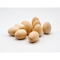 Jowe 10Er Set Holzeier - Hochwertige Osterdekoration Eier Aus Massivholz Hölzerne Ostereier Holz Made in Austria von HOLZundHANDWERKshop