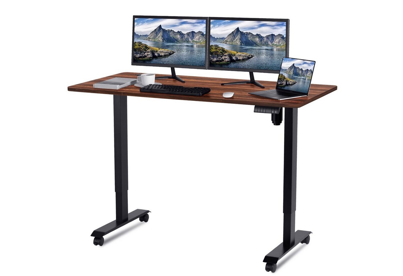 HOMALL Arbeitstisch 160/180 x 80 cm Höhenverstellbarer Schreibtisch von HOMALL