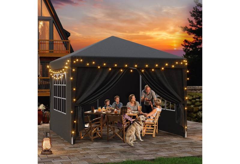 HOMALL Faltpavillon Faltbares Gartenzelt Gazebo 2*2/3*3 UV-Schutz 50+ Partyzelt pavillon, mit 4 Seitenteilen, (3*3 erhältlich in verschiedenen Ausführungen, mit und ohne Seitenwände, wasserdichtes und sonnengeschütztes Partyzelt) HOMALL Faltpavillon Faltbares Gartenzelt Gazebo 2*2/3*3 UV-Schutz 50+ Partyzelt pavillon, mit 4 Seitenteilen, (3*3 erhältlich in verschiedenen Ausführungen, mit und ohne Seitenwände, wasserdichtes und sonnengeschütztes Partyzelt) von HOMALL