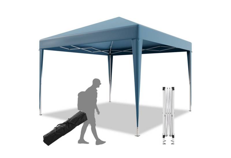 HOMALL Faltpavillon 3*3m Partyzelt Gartenpavillon UV Schutz 50+Wasserdicht Metallrahmen, mit 0 Seitenteilen, wasserabweisend,Inklusive Tragetasche & Zubehör von HOMALL