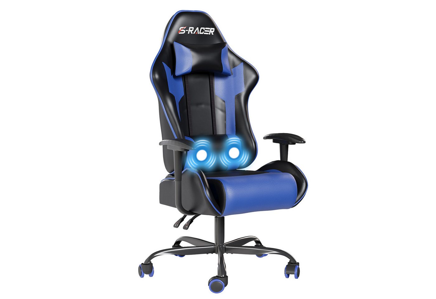 HOMALL Gaming Chair Gaming Stuhl hoher Rückenlehne PC Ergonomischer Rennstuhl mit (Set) von HOMALL