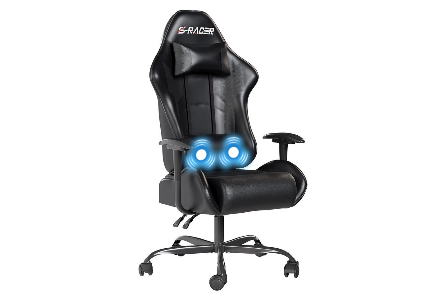 HOMALL Gaming Chair Gaming Stuhl hoher Rückenlehne PC Ergonomischer Rennstuhl mit (Set) von HOMALL