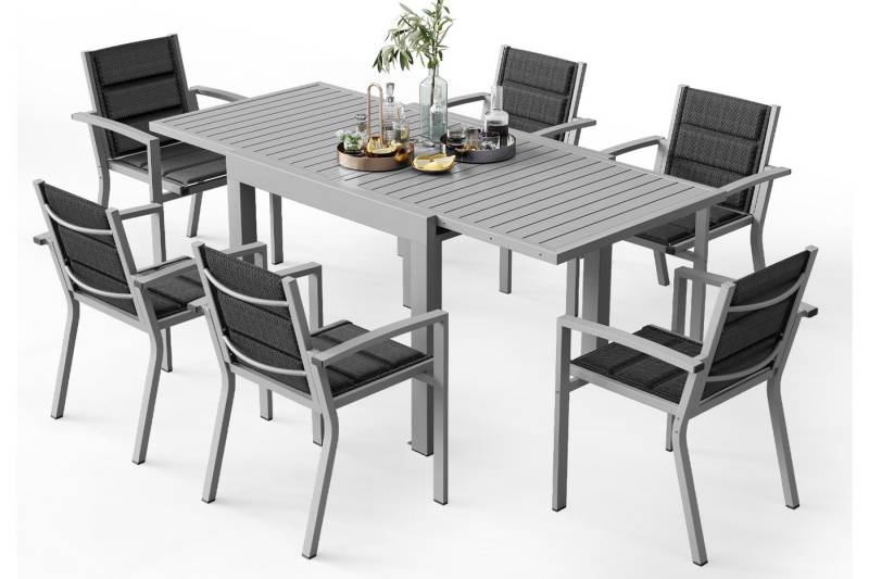 HOMALL Gartentisch Gartentisch Aluminium Ausziehtisch 80/160 130/260cm Esszimmerstühle (Verdicktes Aluminium, wasserdicht und rostfrei Multi-Größe Multi-Farbe Verschiedene Verpackungen erhältlich) HOMALL Gartentisch Gartentisch Aluminium Ausziehtisch 80/160 130/260cm Esszimmerstühle (Verdicktes Aluminium, wasserdicht und rostfrei Multi-Größe Multi-Farbe Verschiedene Verpackungen erhältlich) von HOMALL