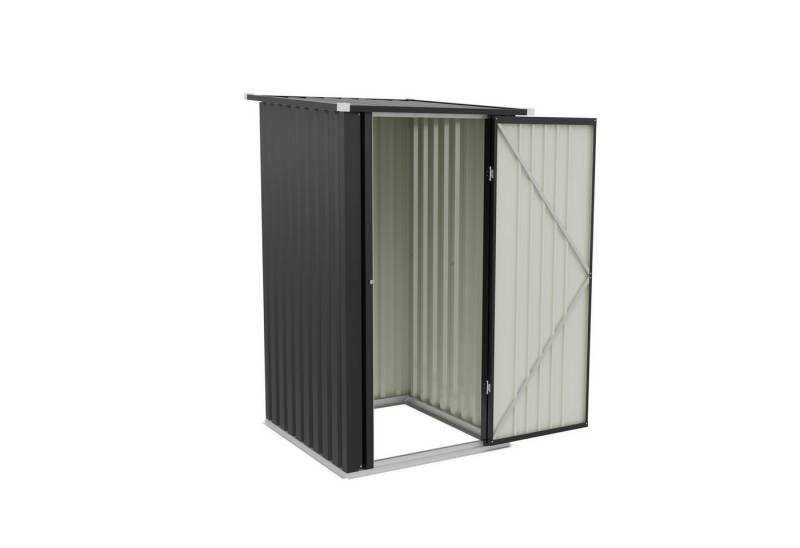 HOMALL Gerätehaus Metall Geräteschuppen 1.5 m³ mit Pultdach und Verriegelbarer Drehtür von HOMALL