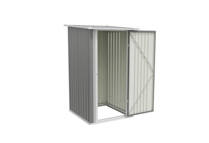 HOMALL Gerätehaus Metall Geräteschuppen 1.5 m³ mit Pultdach und Verriegelbarer Drehtür von HOMALL