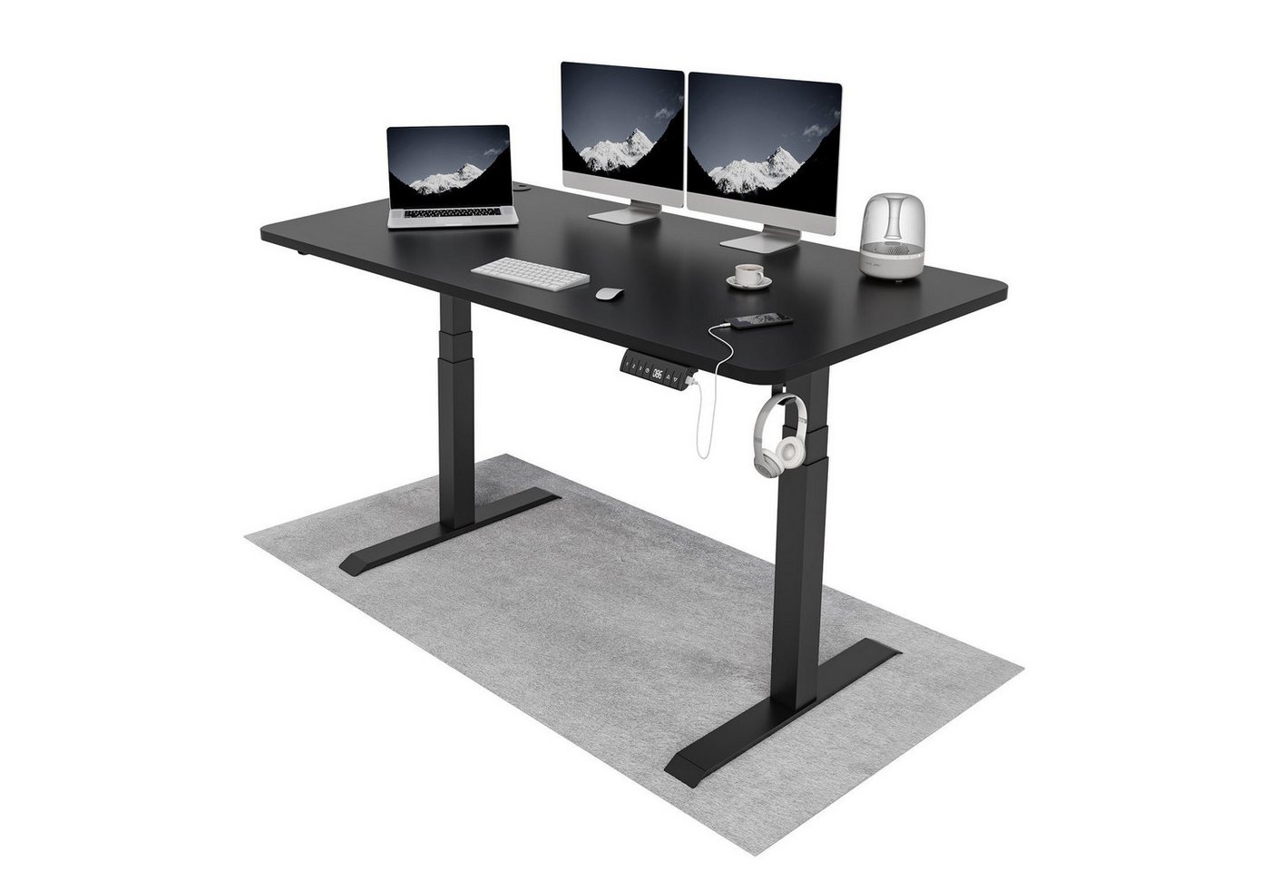 HOMALL Schreibtisch Höhenverstellbar Elektrisch Ergonomisch tisch 160/180cm von HOMALL