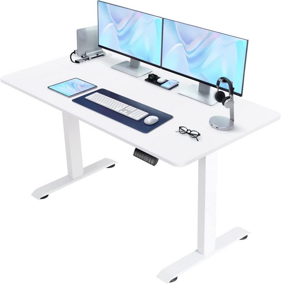 HOMALL Schreibtisch Höhenverstellbarer Elektrisch Schreibtisch, Vierteilige Tischplatte von HOMALL