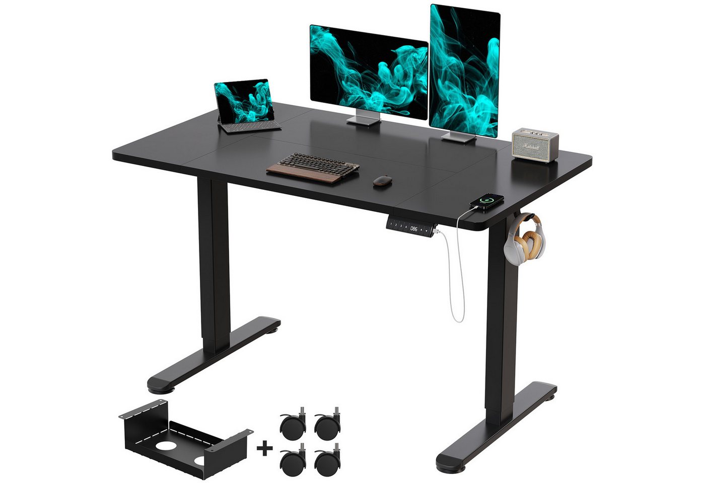 HOMALL Schreibtisch Höhenverstellbarer Elektrischer Schreibtisch mit Memory Funktion 120cm HOMALL Schreibtisch Höhenverstellbarer Elektrischer Schreibtisch mit Memory Funktion 120cm von HOMALL