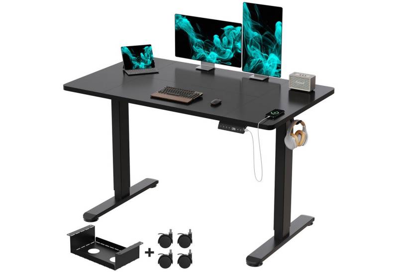 HOMALL Schreibtisch Höhenverstellbarer Elektrischer Schreibtisch mit Memory Funktion 120cm von HOMALL