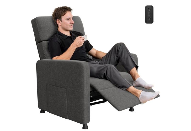 HOMALL Sessel Liegestuhl-Fernsehsessel mit verstellbarer Rückenlehne und Fußstütze (Fernsehsessel, liegesessel, mit Fernbedienung, Ruckenlehne bis zu 165 Grad verstelbar Mit seitlicher Stoftasche zum Verstauen von Zeitschriften) HOMALL Sessel Liegestuhl-Fernsehsessel mit verstellbarer Rückenlehne und Fußstütze (Fernsehsessel, liegesessel, mit Fernbedienung, Ruckenlehne bis zu 165 Grad verstelbar Mit seitlicher Stoftasche zum Verstauen von Zeitschriften) von HOMALL