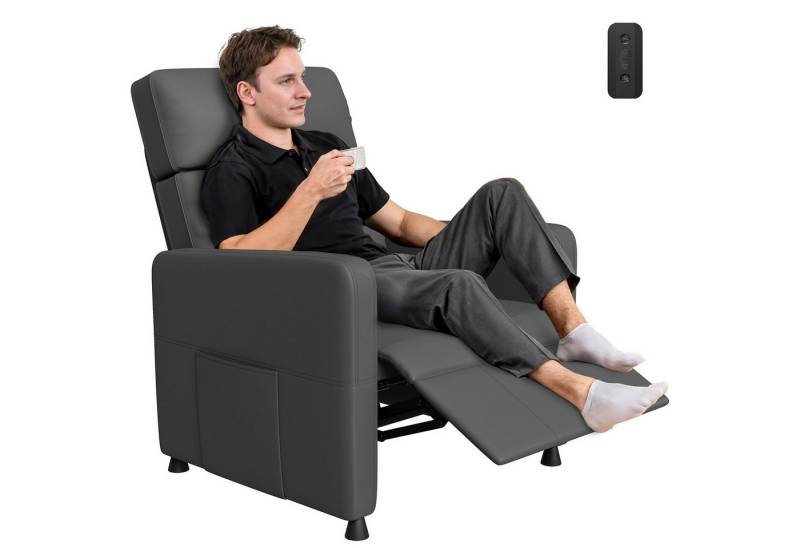 HOMALL Sessel Liegestuhl-Fernsehsessel mit verstellbarer Rückenlehne und Fußstütze (Fernsehsessel, liegesessel, mit Fernbedienung, Ruckenlehne bis zu 165 Grad verstelbar Mit seitlicher Stoftasche zum Verstauen von Zeitschriften) HOMALL Sessel Liegestuhl-Fernsehsessel mit verstellbarer Rückenlehne und Fußstütze (Fernsehsessel, liegesessel, mit Fernbedienung, Ruckenlehne bis zu 165 Grad verstelbar Mit seitlicher Stoftasche zum Verstauen von Zeitschriften) von HOMALL
