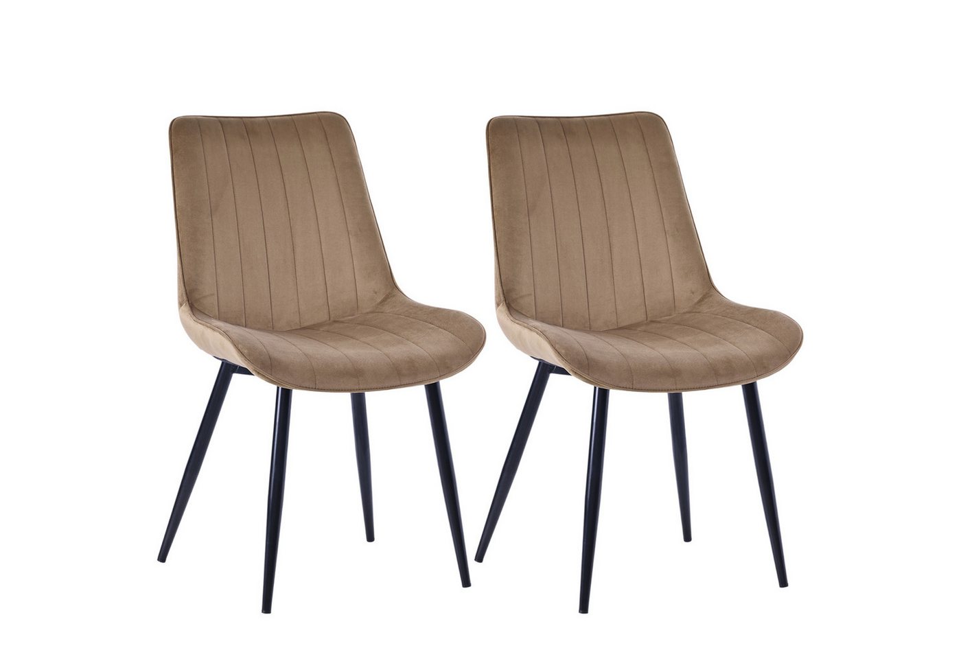 HOMAVO Esszimmerstuhl YZ1 STUHL-SET 2 Stück in Stoff oder Kunstleder – modern & gepolstert (2Set) von HOMAVO