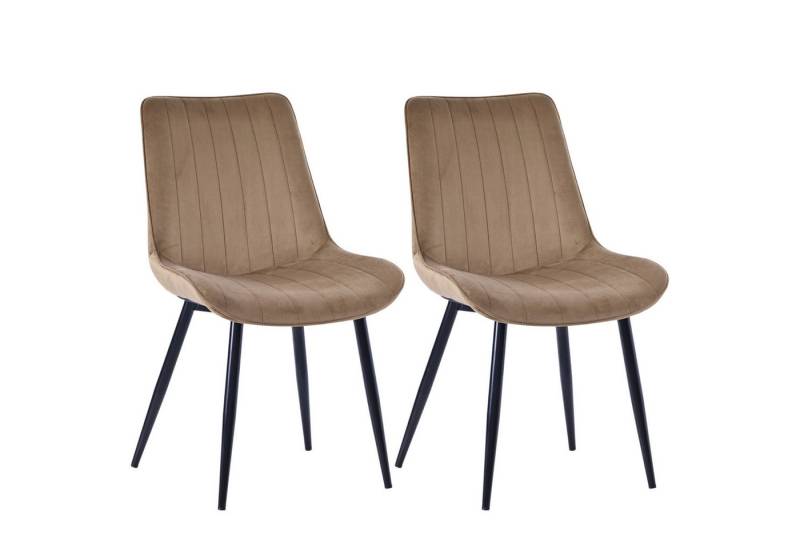 HOMAVO Esszimmerstuhl YZ1 STUHL-SET 2 Stück in Stoff oder Kunstleder – modern & gepolstert (2Set) von HOMAVO