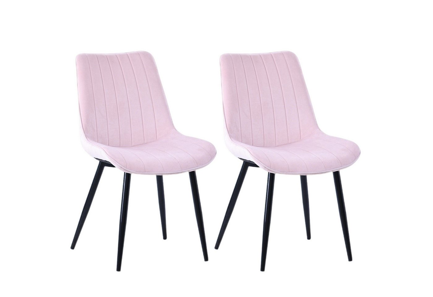 HOMAVO Esszimmerstuhl YZ1 STUHL-SET 2 Stück in Stoff oder Kunstleder – modern & gepolstert (2Set) von HOMAVO