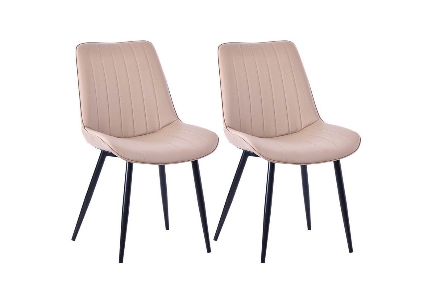 HOMAVO Esszimmerstuhl YZ1 STUHL-SET 2 Stück in Stoff oder Kunstleder – modern & gepolstert (2Set) von HOMAVO