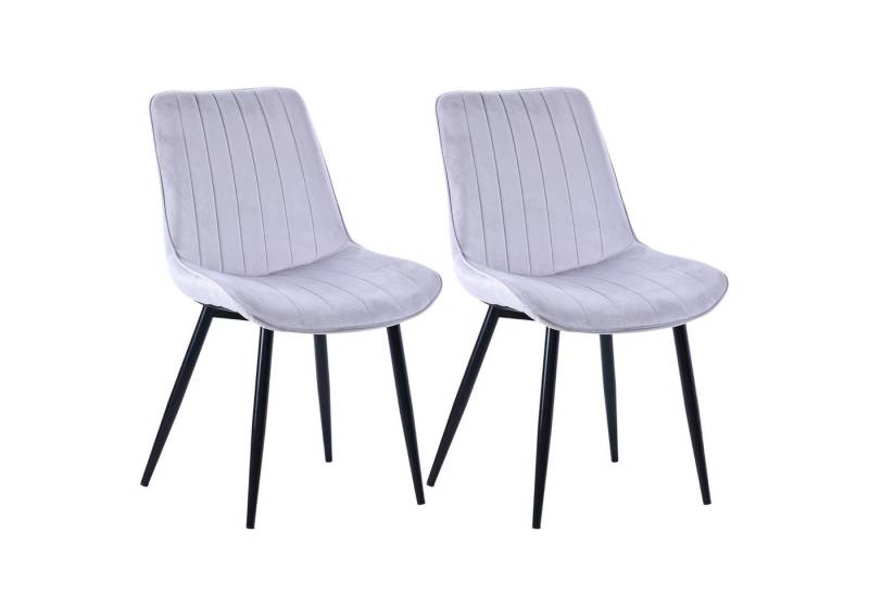 HOMAVO Esszimmerstuhl YZ1 STUHL-SET 2 Stück in Stoff oder Kunstleder – modern & gepolstert (2Set) von HOMAVO