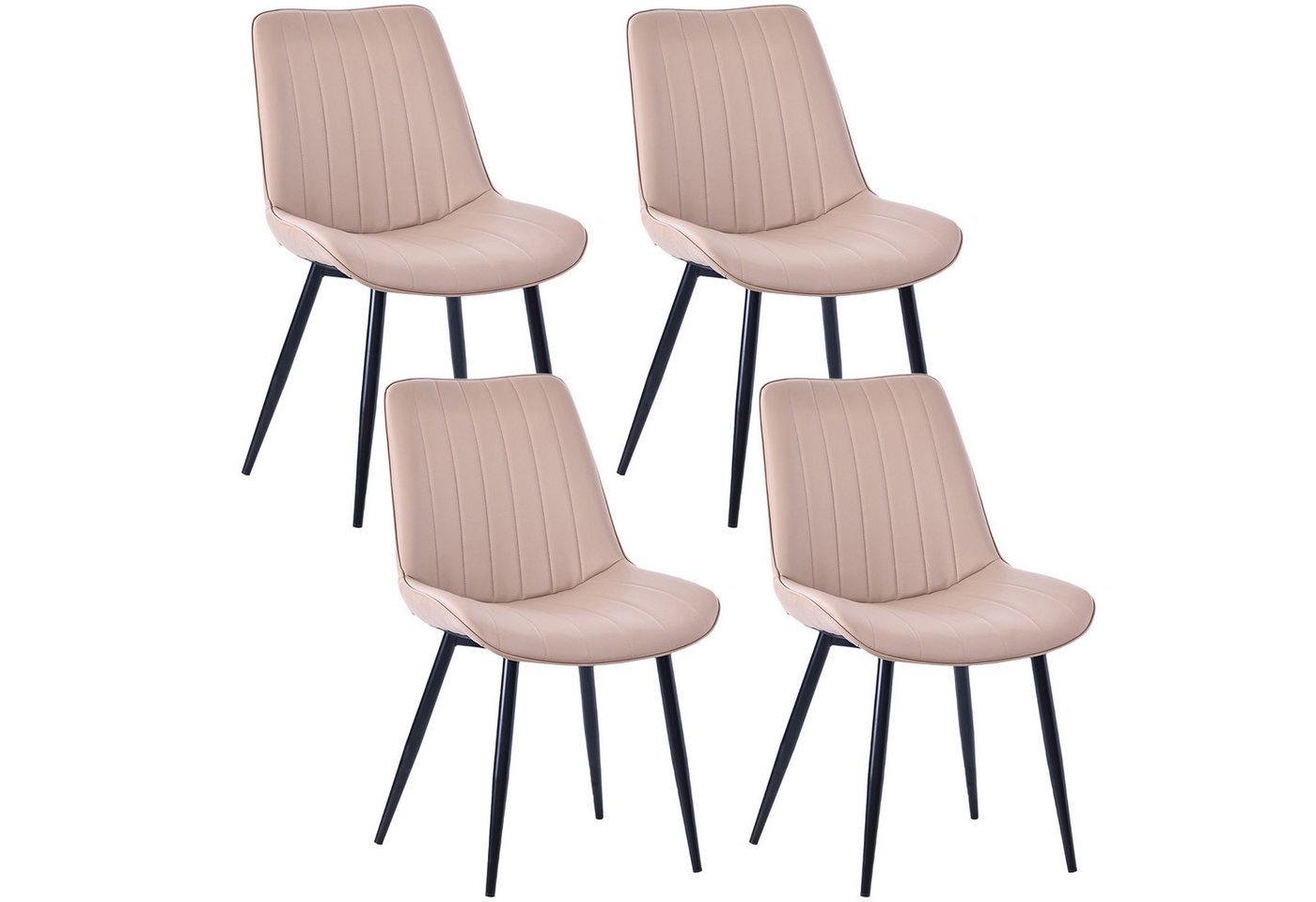 HOMAVO Esszimmerstuhl YZ1 STUHL-SET 4 Stück in Lederlook oder Samt HOMAVO Esszimmerstuhl YZ1 STUHL-SET 4 Stück in Lederlook oder Samt von HOMAVO