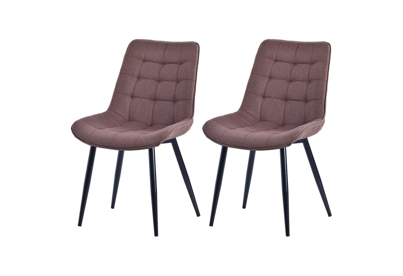 HOMAVO Esszimmerstuhl YZ2 STUHL-SET 2 Stück in Samt oder Webstoff (2Set) von HOMAVO