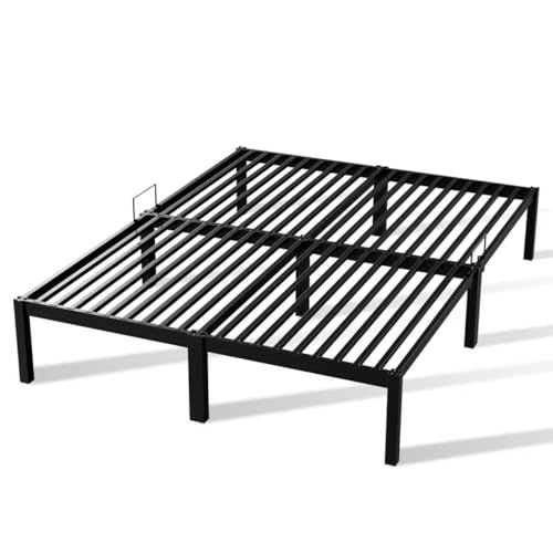 HOMAVO Metallbett 180×200 cm, 30 cm hoch, schraubenlose Montage, großer Stauraum unter dem Bett, Stabiler Lattenrost, geeignet für Verschiedene Matratzen, geräuschlos HOMAVO Metallbett 180×200 cm, 30 cm hoch, schraubenlose Montage, großer Stauraum unter dem Bett, Stabiler Lattenrost, geeignet für Verschiedene Matratzen, geräuschlos von HOMAVO