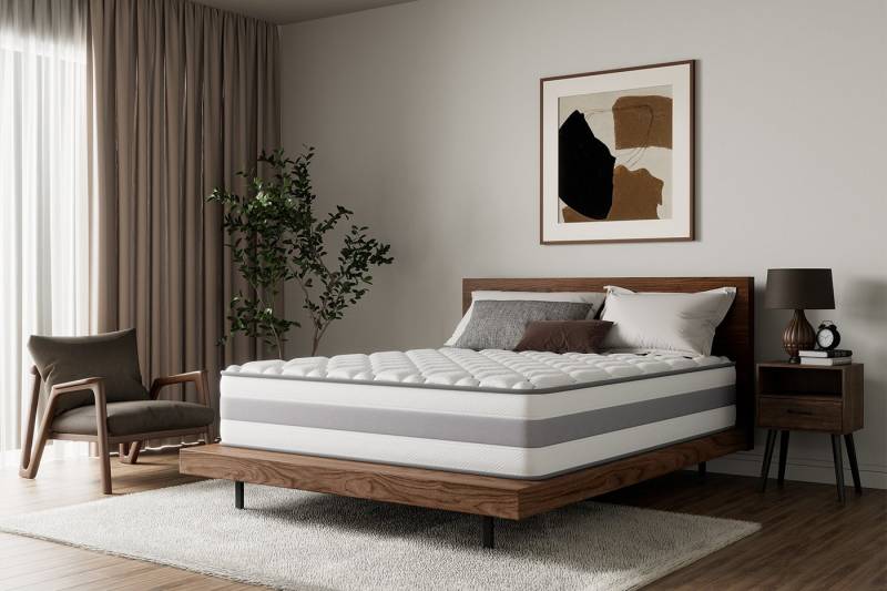 Taschenfederkernmatratze HOM Plus 7 Zonen Federkernmatratze, Luxus matratze, HOMAVO, 25 cm hoch, (Zertifizierte Qualität, Passt sich dem Körper an und entlastet den Körperdruck), Doppelseitig erhältlich, orthopädisch von HOMAVO