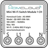 Intelligenter Wi-Fi mini Schalter Modul zum Einsetzen in den Stromkasten 503 - Homcloud Intelligenter Wi-Fi mini Schalter Modul zum Einsetzen in den Stromkasten 503 - Homcloud von HOMCLOUD