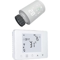 Homcloud - Kit: Wi-Fi Digitaler Chronothermostat + 1 Thermostatventil von HOMCLOUD