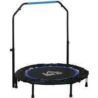 102 cm Fitness-Trampolin Faltbares Mini-Trampolin mit Haltegriff, Schwarz 102 cm Fitness-Trampolin Faltbares Mini-Trampolin mit Haltegriff, Schwarz von HOMCOM