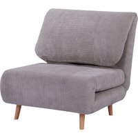 2-in-1 Schlafsofa Schlafsessel Klappmatratze Gästebett Klappbett Hellgrau 2-in-1 Schlafsofa Schlafsessel Klappmatratze Gästebett Klappbett Hellgrau von HOMCOM